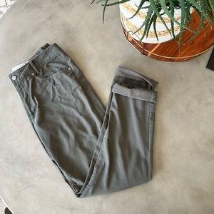 Outlier Slim Dungaree- Olive Gray